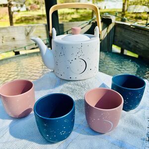 xo, Sienna Starry Skies Mug and Teapot Set